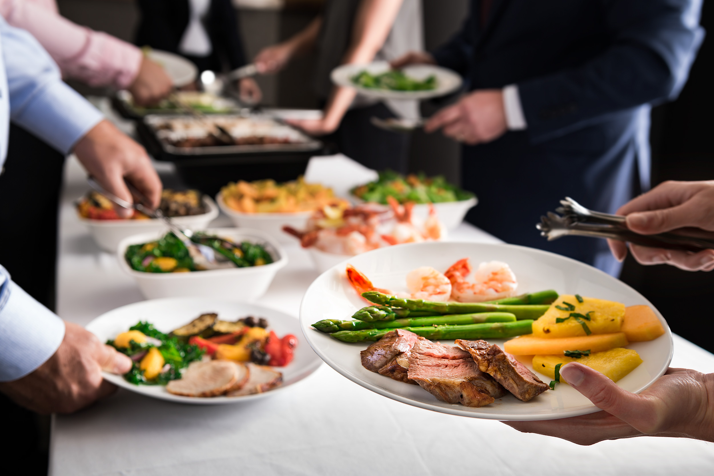 Self serve buffet table