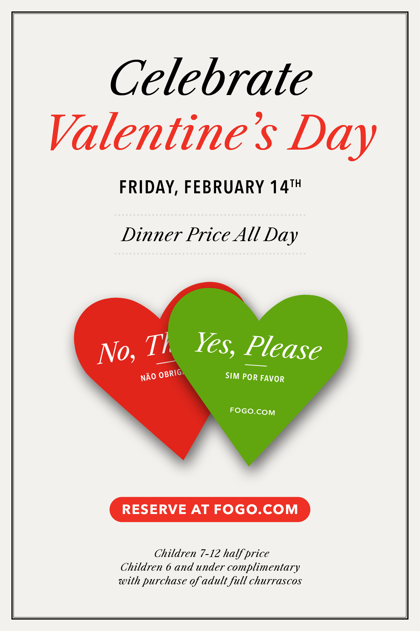 Valentine's Day at Fogo